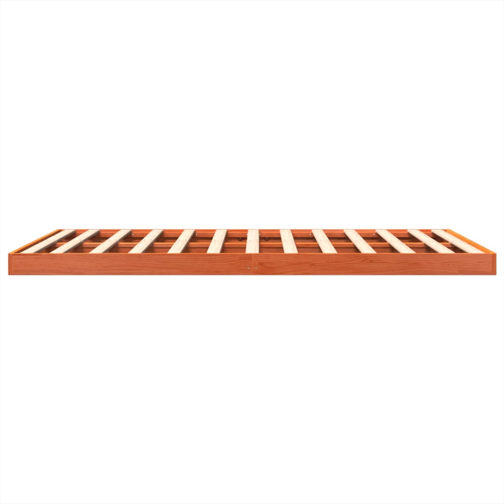 Bedframe massief grenenhout wasbruin 150x200 cm – afbeelding 6