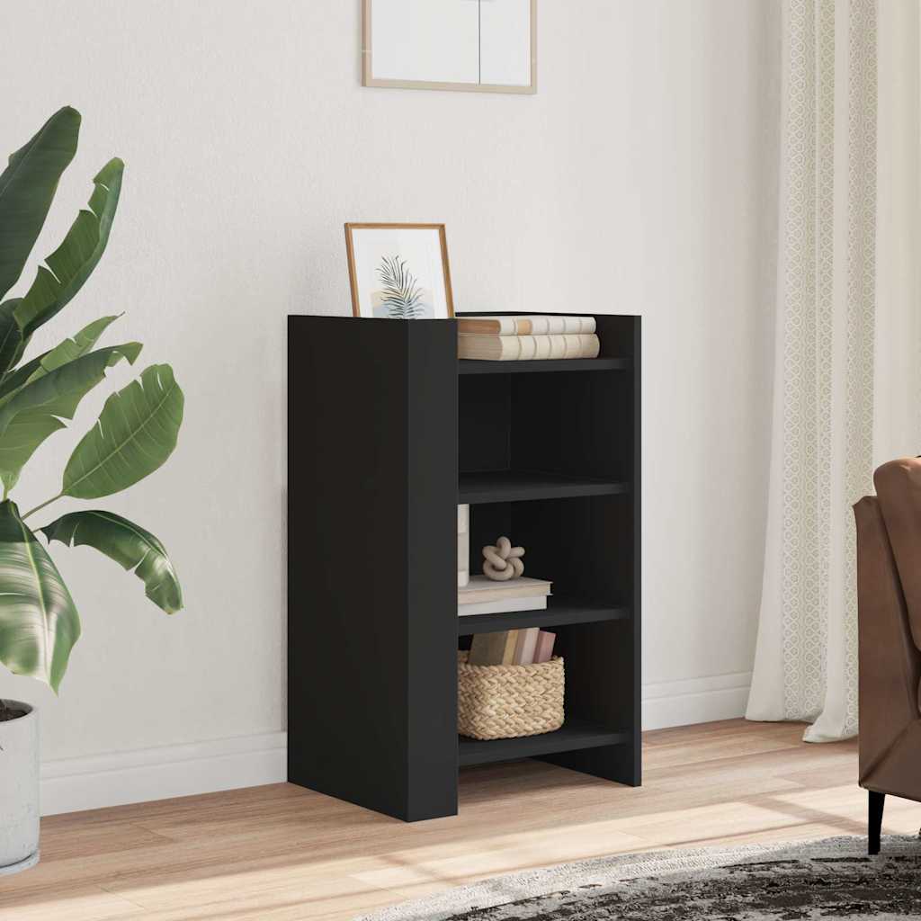 Dressoir 45x35x75 cm bewerkt hout zwart