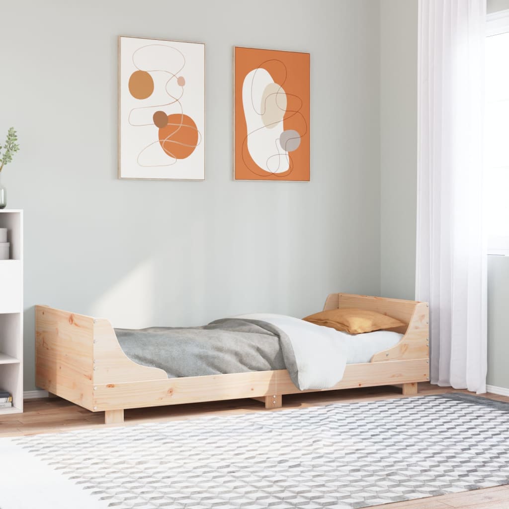 Bedframe zonder matras massief grenenhout 90x200 cm – afbeelding 1