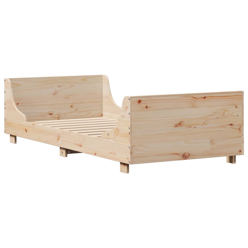 Bedframe zonder matras massief grenenhout 90x200 cm – afbeelding 6