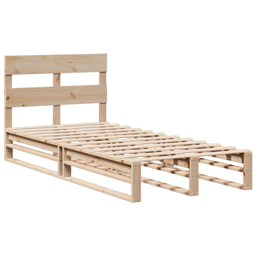 Bedframe zonder matras massief grenenhout 90x200 cm – afbeelding 3