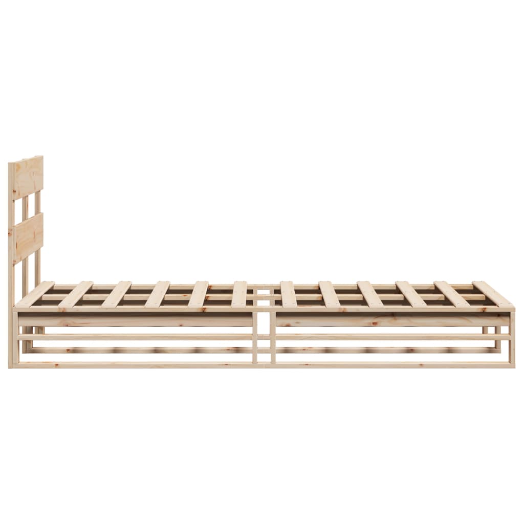 Bedframe zonder matras massief grenenhout 90x200 cm – afbeelding 7