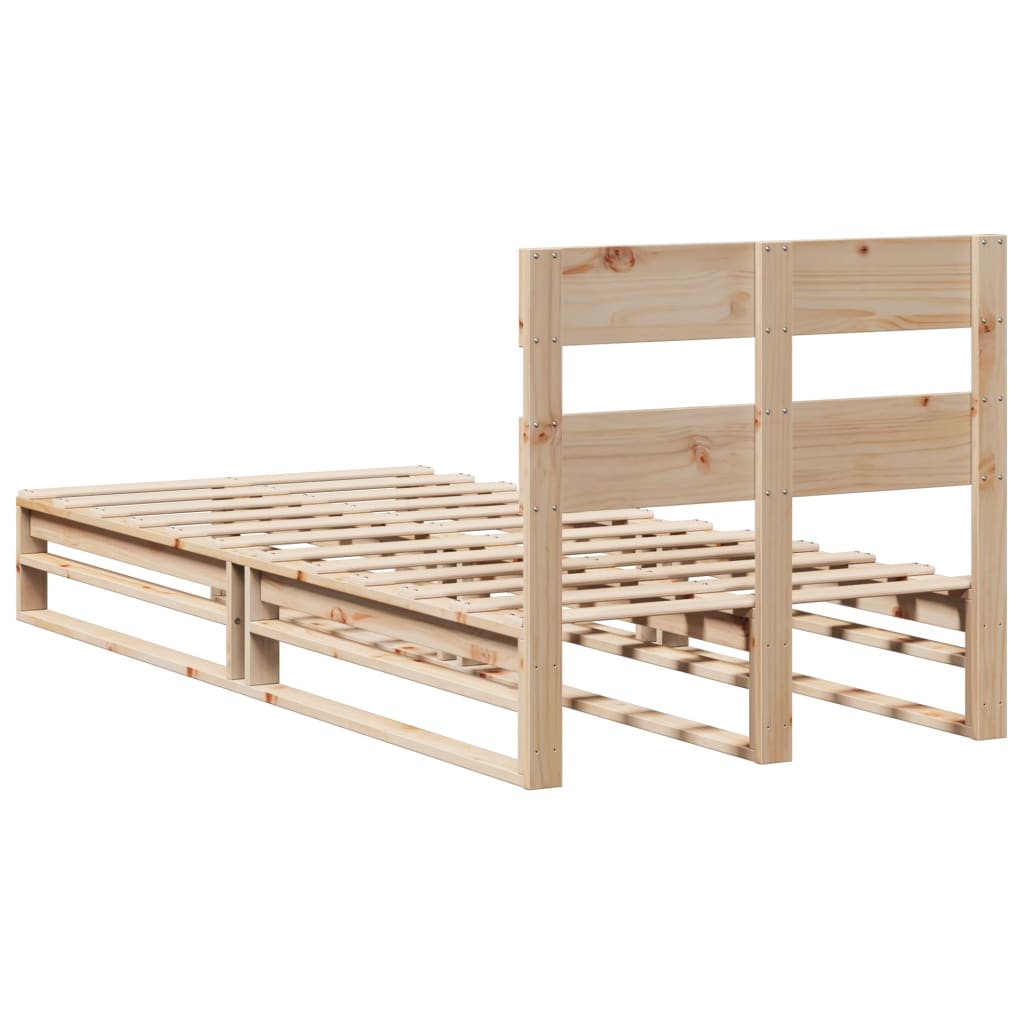 Bedframe zonder matras massief grenenhout 90x200 cm – afbeelding 8