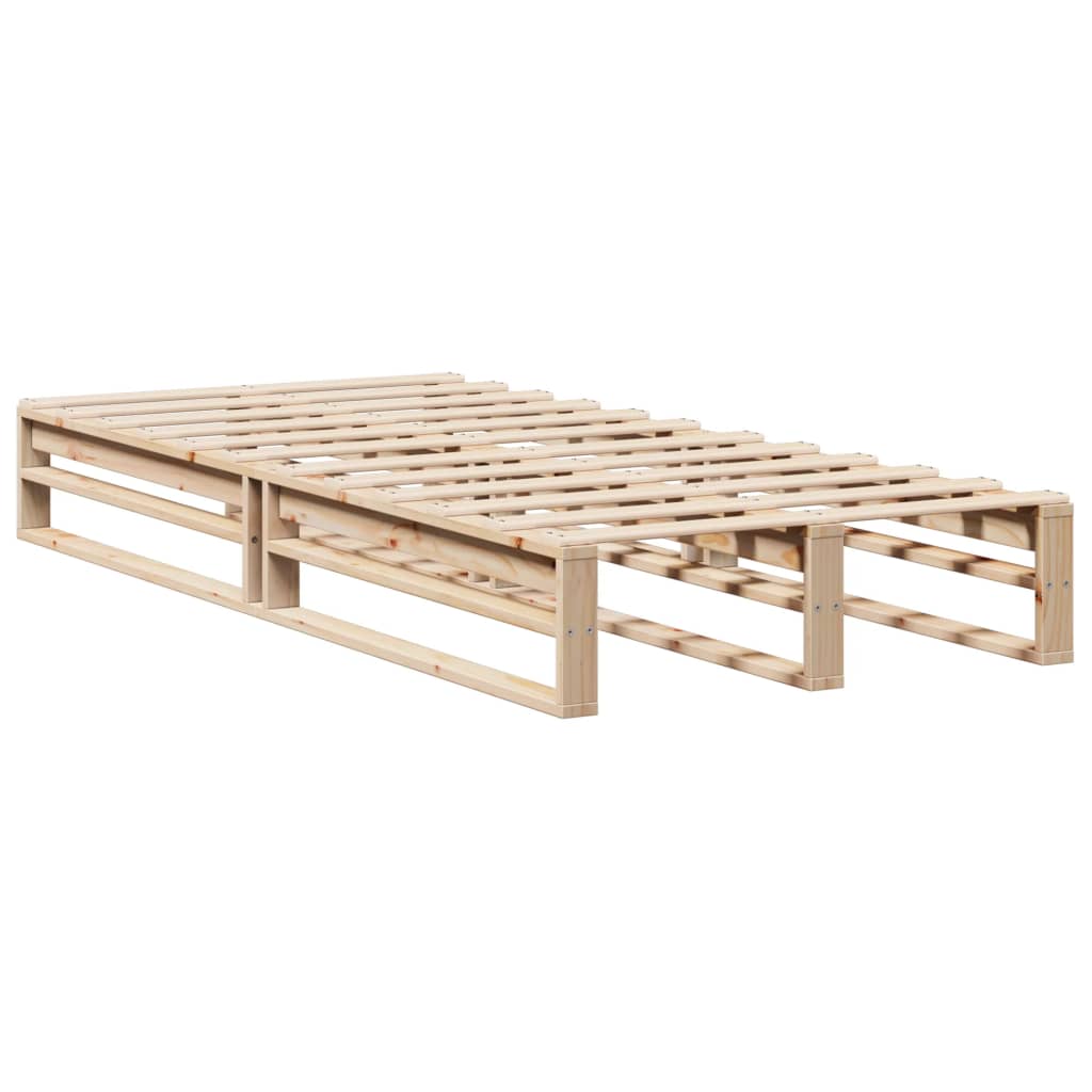 Bedframe zonder matras massief grenenhout 100x200 cm – afbeelding 5