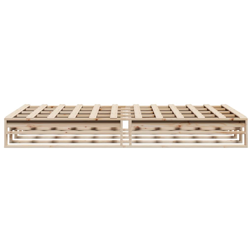 Bedframe zonder matras massief grenenhout 150x200 cm – afbeelding 5
