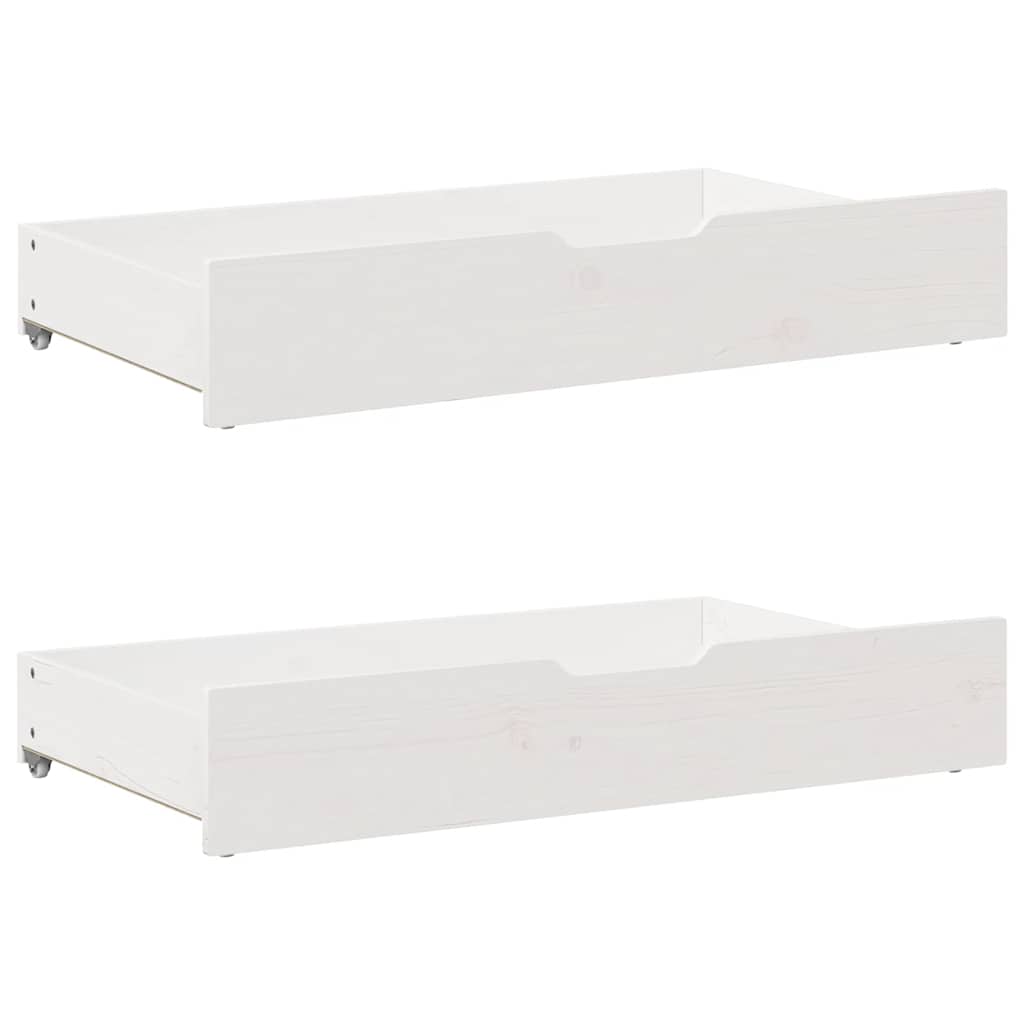 Bedlades 2 st 95x55x17 cm massief grenenhout