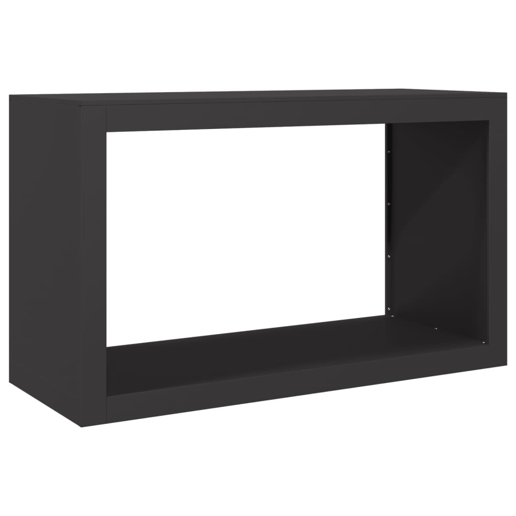 Haardhoutrek 100x40x60 cm staal zwart – afbeelding 2
