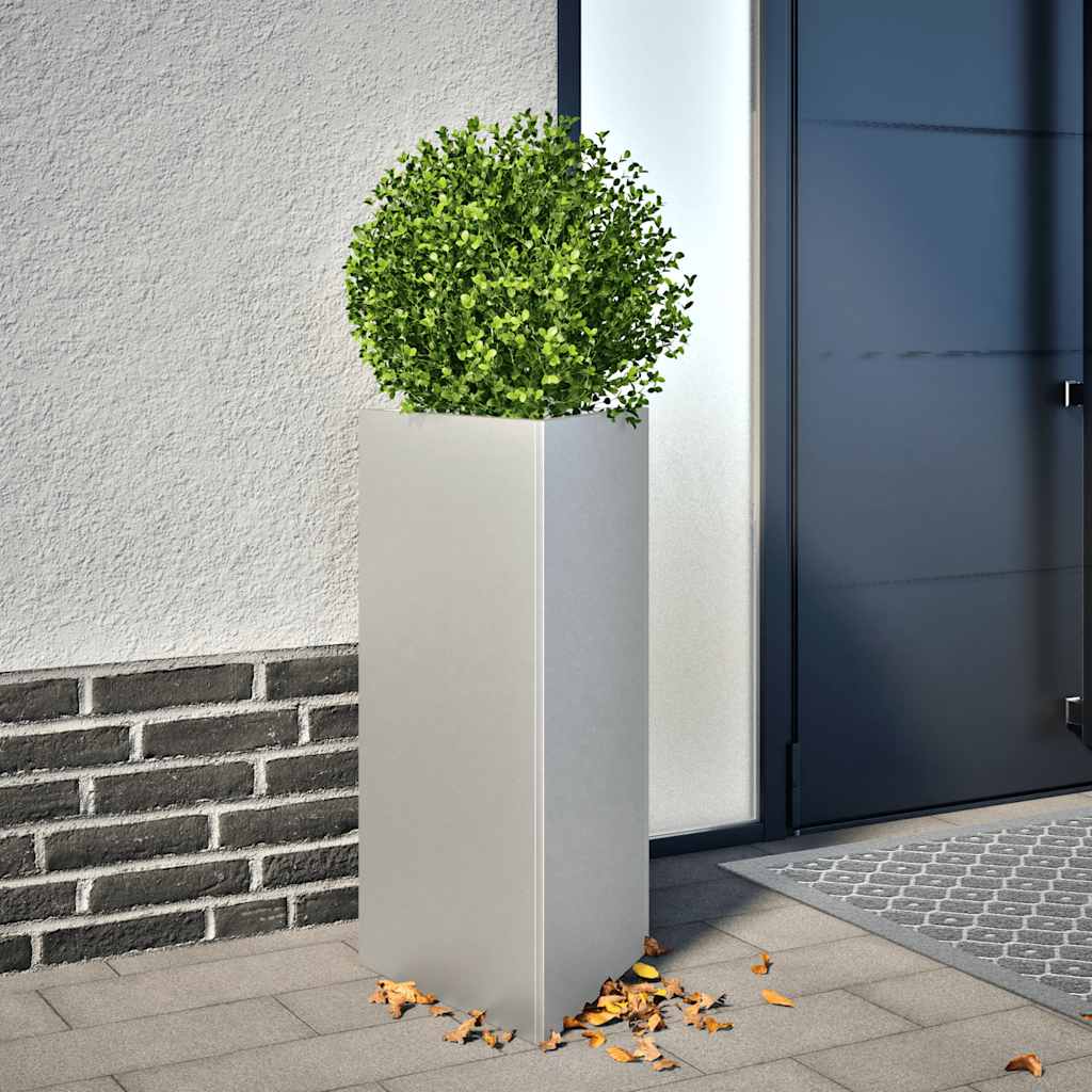 Plantenbakken 2 st driehoek 40x34,5x75 cm gegalvaniseerd staal