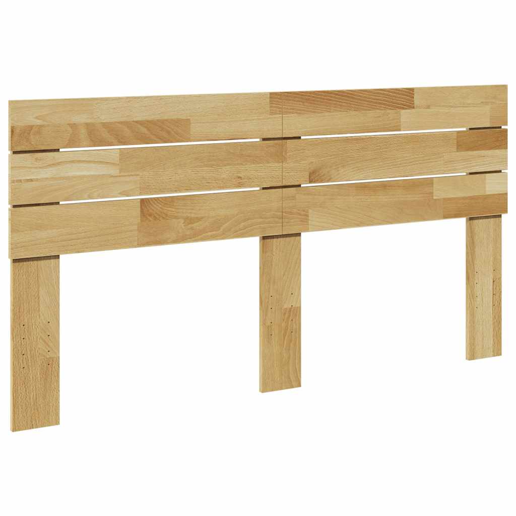 Hoofdbord 160 cm massief eikenhout – afbeelding 1