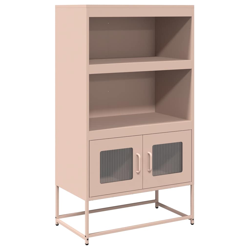 Hoge kast 68x39x123 cm staal roze – afbeelding 2