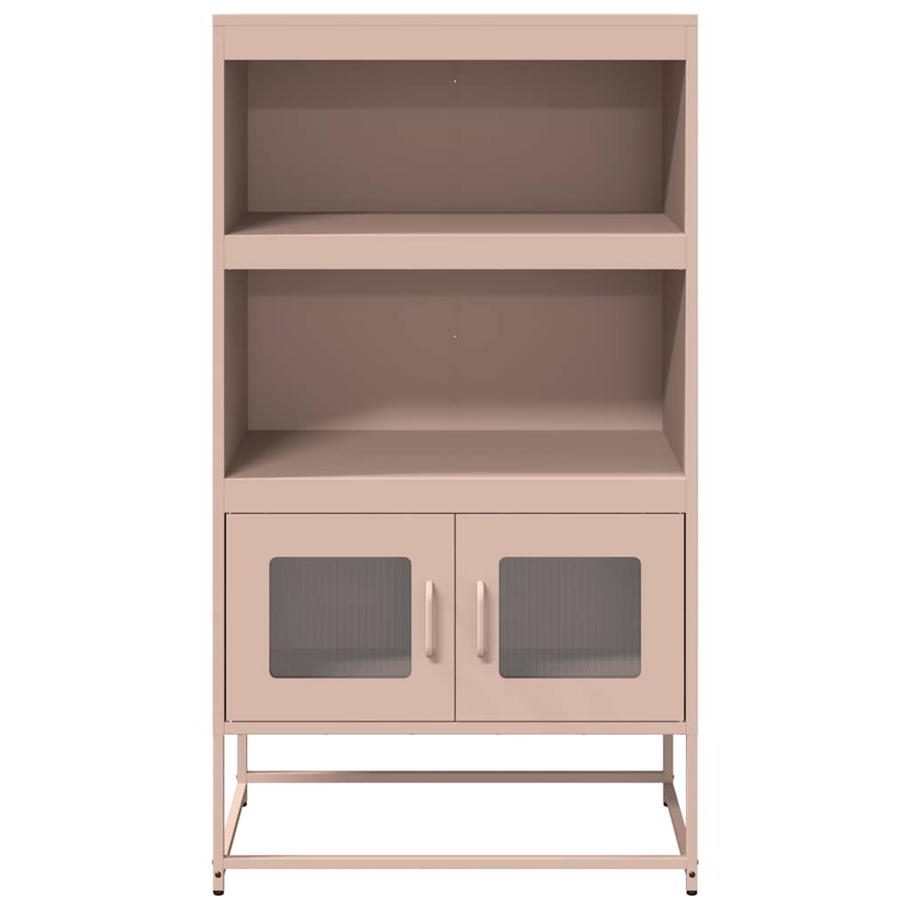 Hoge kast 68x39x123 cm staal roze – afbeelding 5