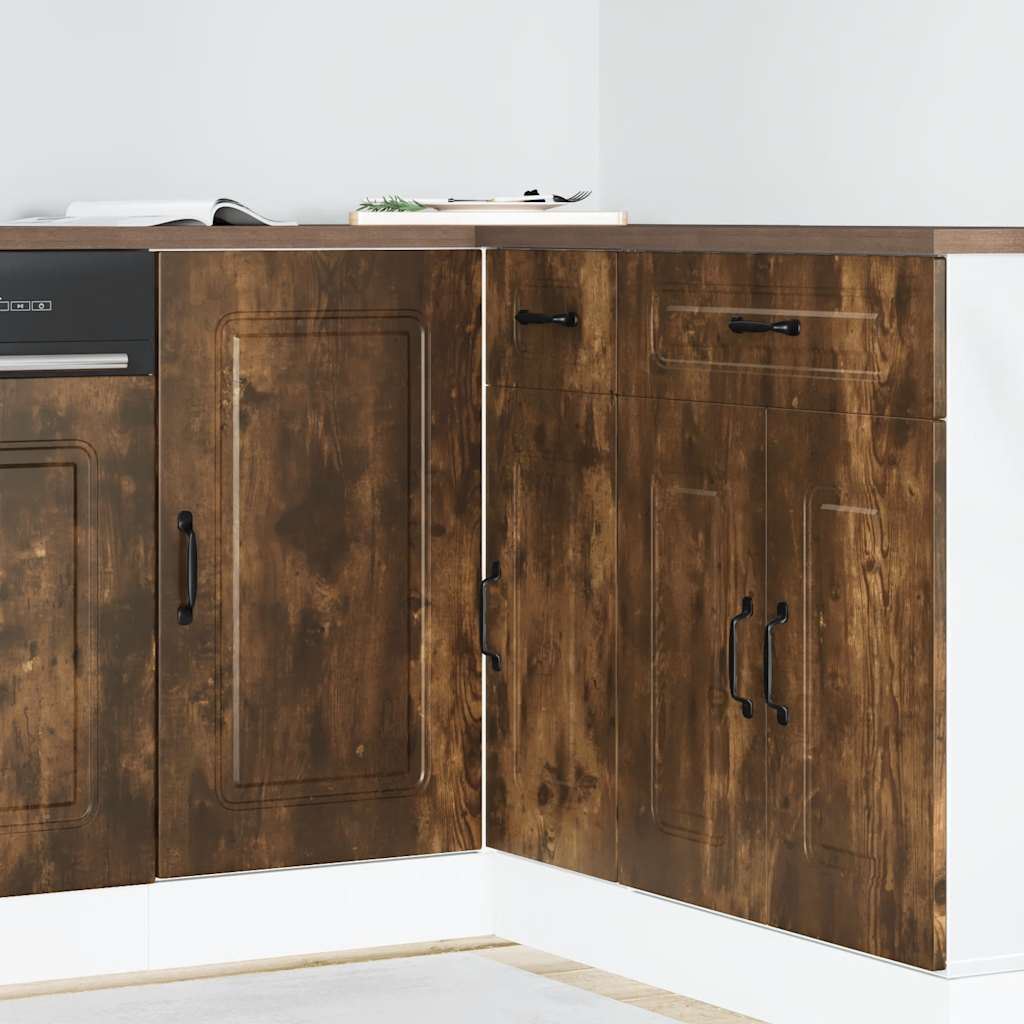 Onderkast Kalmar bewerkt hout gerookt eikenkleurig