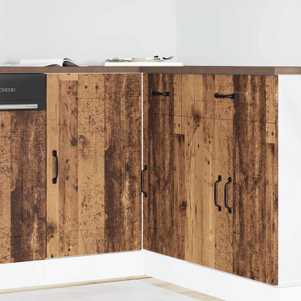 Onderkast Kalmar bewerkt hout oud houtkleurig