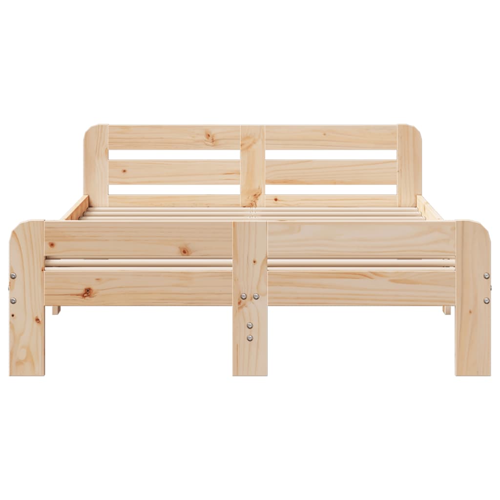 Bedframe zonder matras massief grenenhout 200x200 cm – afbeelding 4