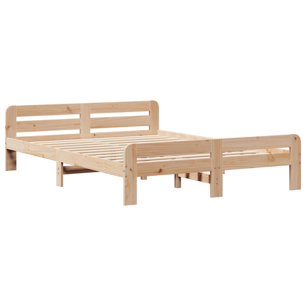 Bedframe zonder matras massief grenenhout 150x200 cm – afbeelding 3