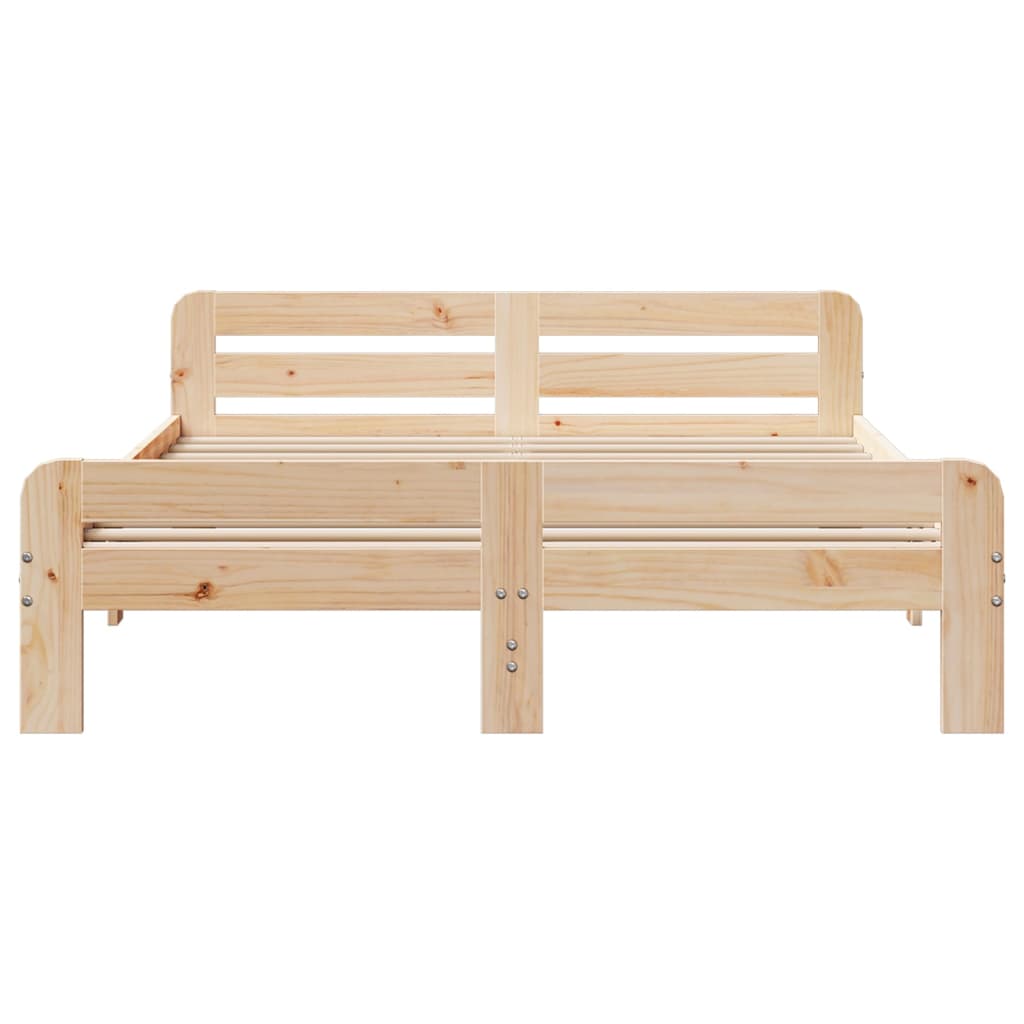 Bedframe zonder matras massief grenenhout 150x200 cm – afbeelding 4