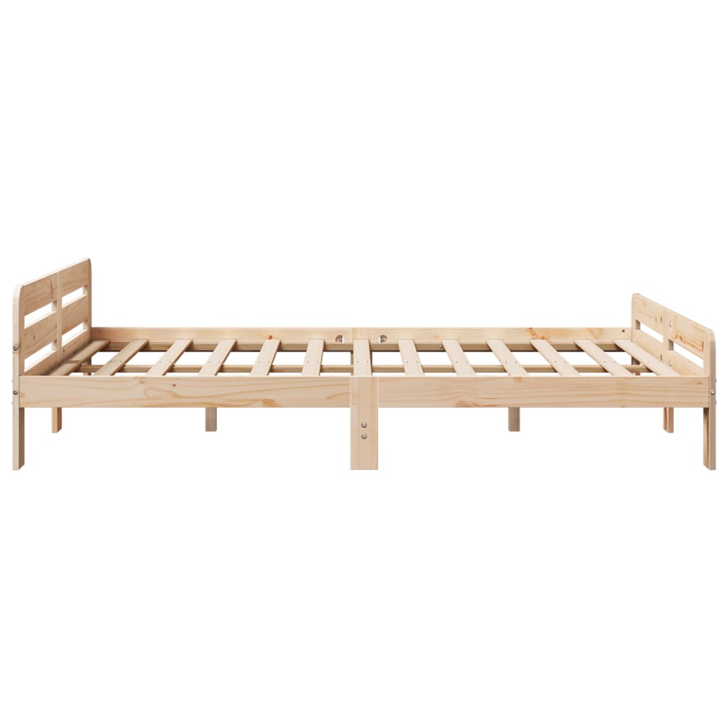Bedframe zonder matras massief grenenhout 150x200 cm – afbeelding 5