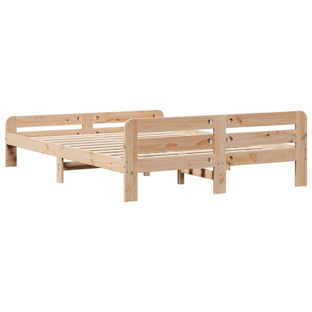 Bedframe zonder matras massief grenenhout 150x200 cm – afbeelding 6