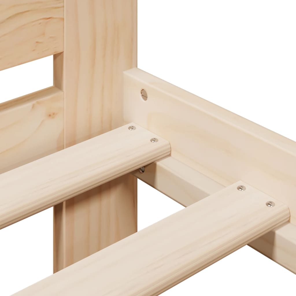Bedframe zonder matras massief grenenhout 150x200 cm – afbeelding 7