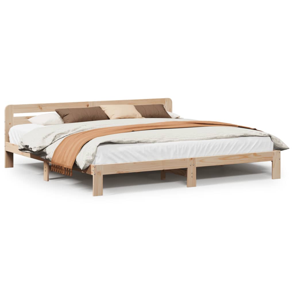 Bedframe zonder matras massief grenenhout 180x200 cm – afbeelding 2