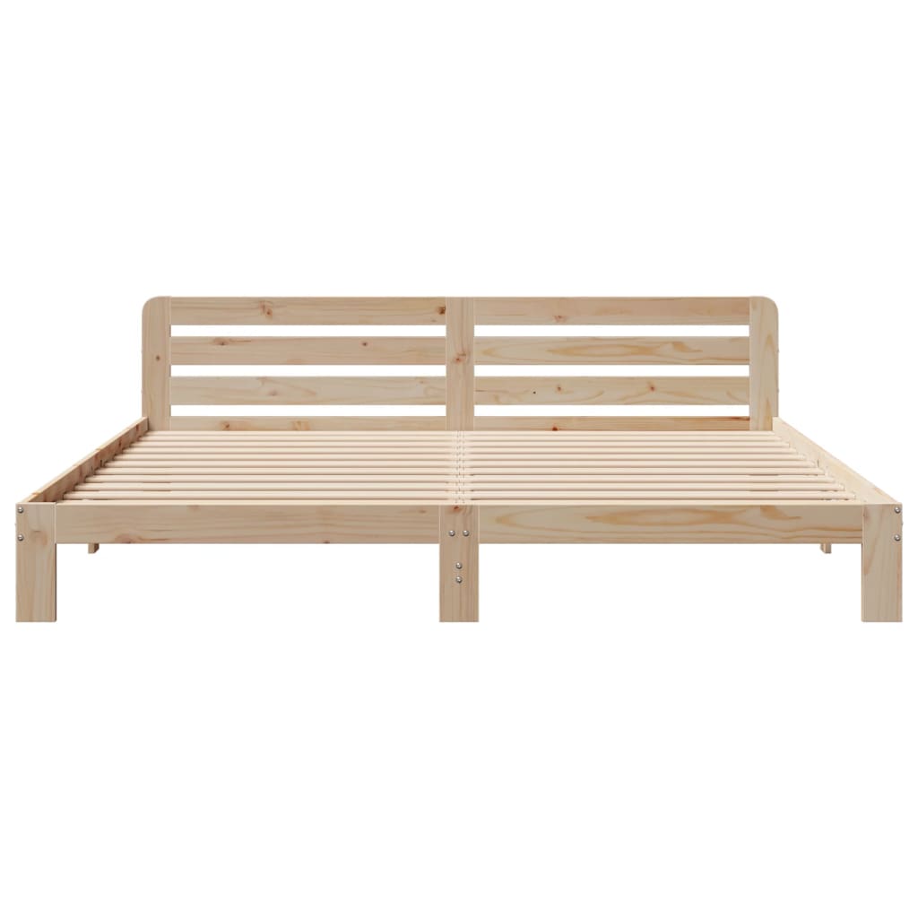 Bedframe zonder matras massief grenenhout 180x200 cm – afbeelding 4