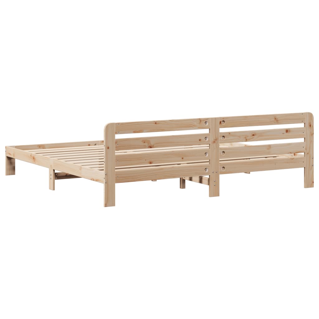 Bedframe zonder matras massief grenenhout 180x200 cm – afbeelding 6
