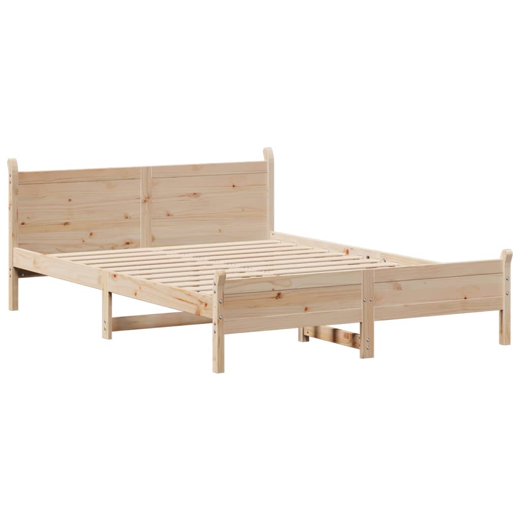 Bedframe zonder matras massief grenenhout 150x200 cm – afbeelding 3