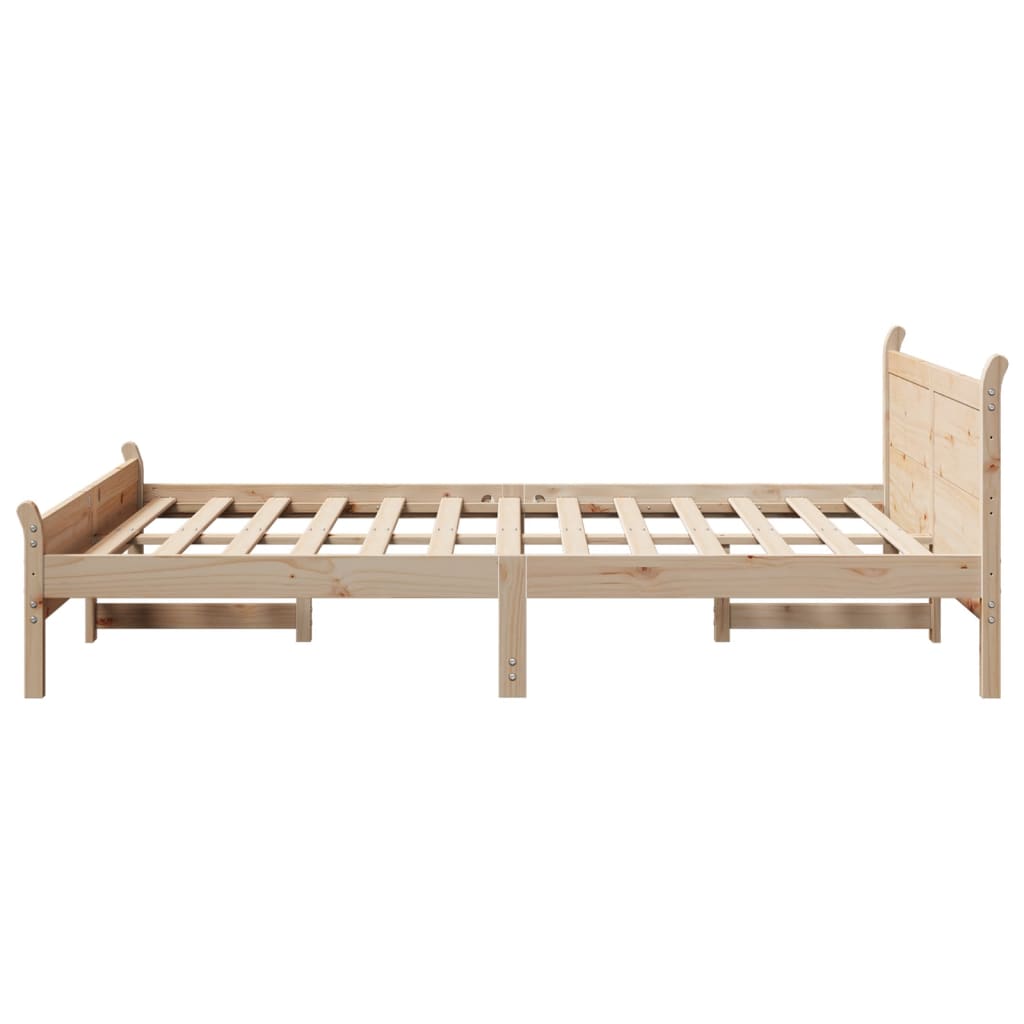 Bedframe zonder matras massief grenenhout 150x200 cm – afbeelding 5