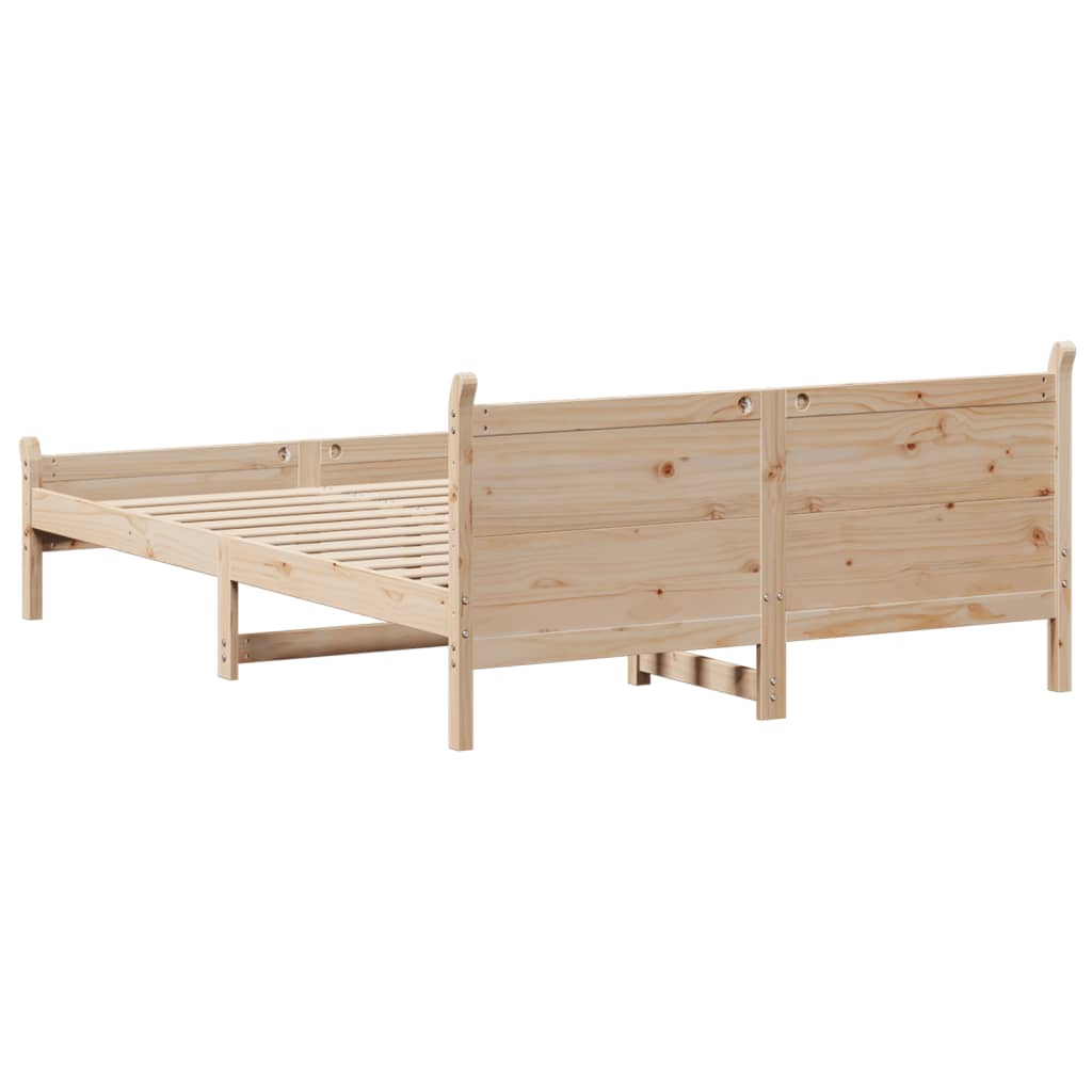 Bedframe zonder matras massief grenenhout 150x200 cm – afbeelding 6