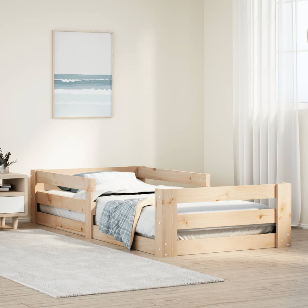 Bedframe zonder matras massief grenenhout 100x200 cm – afbeelding 1
