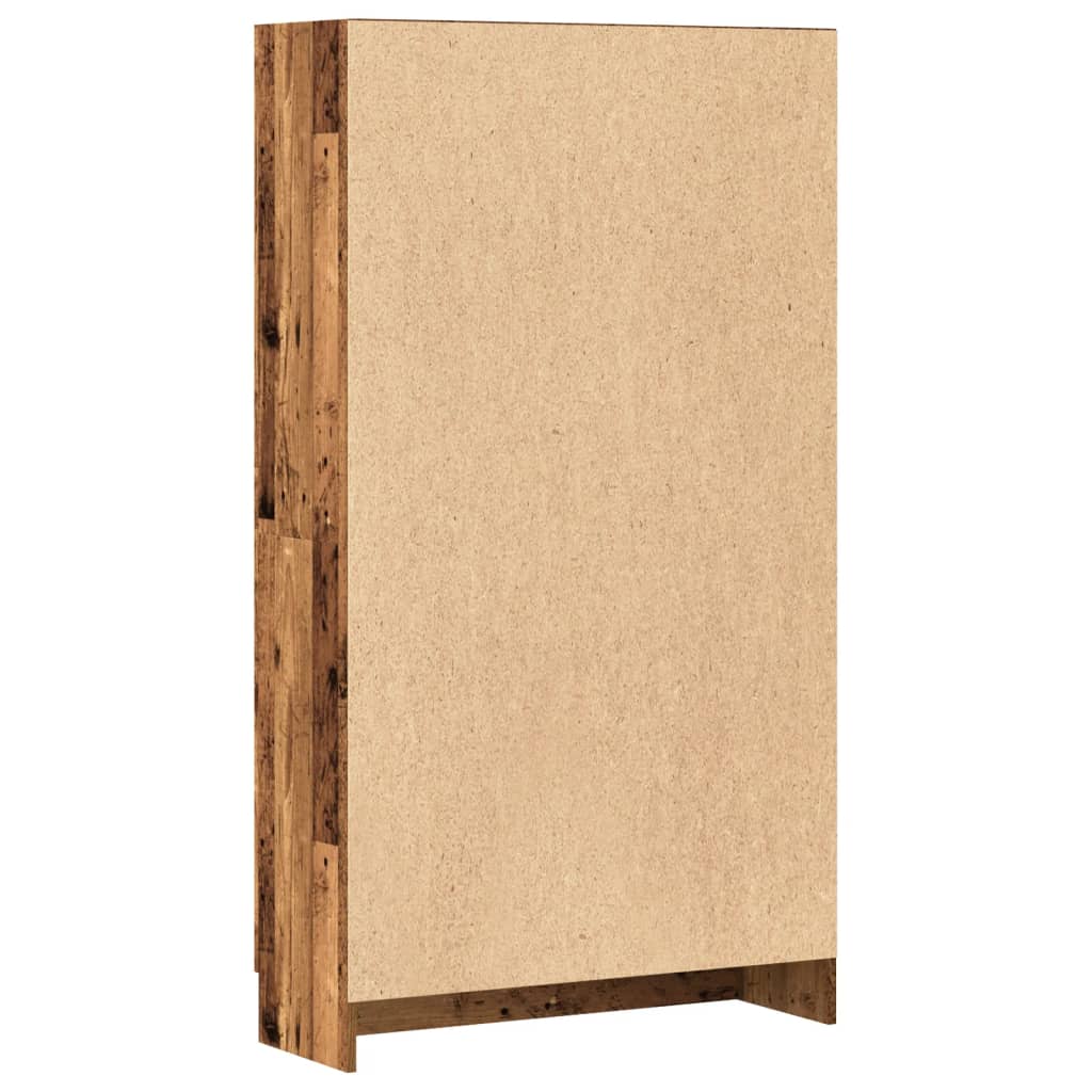 Boekenkast 82,5x30,5x150 cm bewerkt hout oud houtkleurig – afbeelding 7