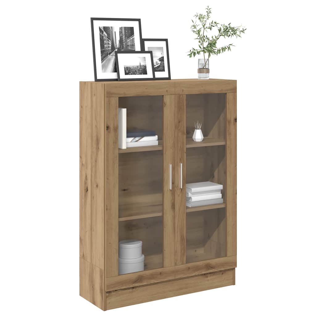 Boekenkast 82,5x30,5x115 cm bewerkt hout artisanaal eikenkleur
