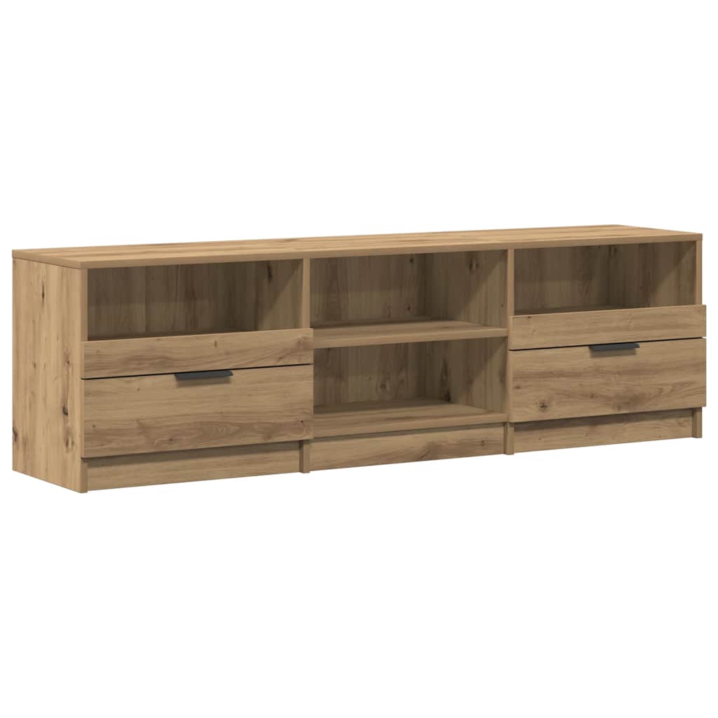 Tv-meubel 150x33,5x45 cm bewerkt hout artisanaal eikenkleur – afbeelding 2