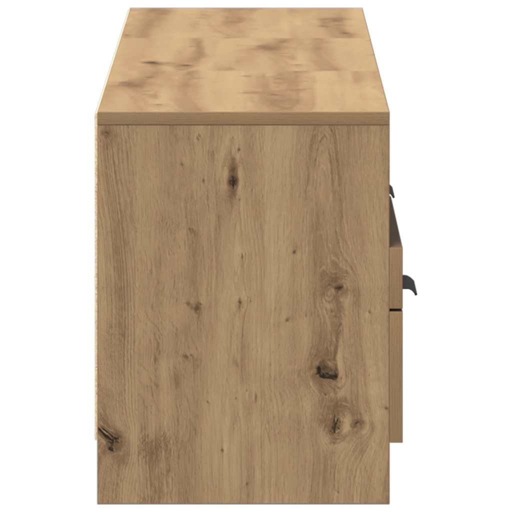 Tv-meubel 150x33,5x45 cm bewerkt hout artisanaal eikenkleur – afbeelding 6