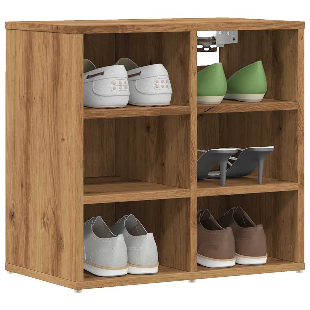 Schoenenkast 52x30x50 cm artisanaal eikenkleur – afbeelding 1