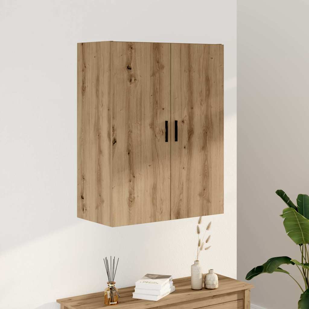 Bovenkast 69,5x34x90 cm artisanaal eikenkleurig