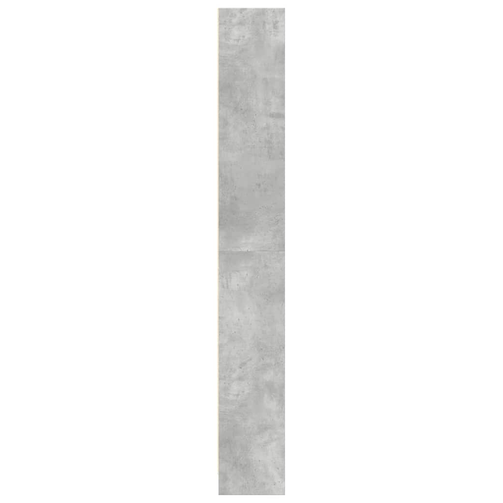 Boekenkast 80x24x176 cm bewerkt hout betongrijs – afbeelding 6