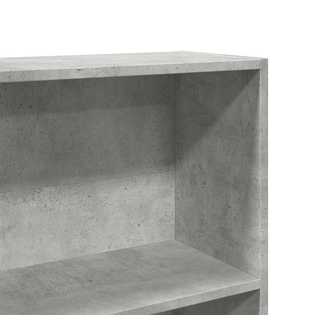 Boekenkast 80x24x176 cm bewerkt hout betongrijs – afbeelding 7