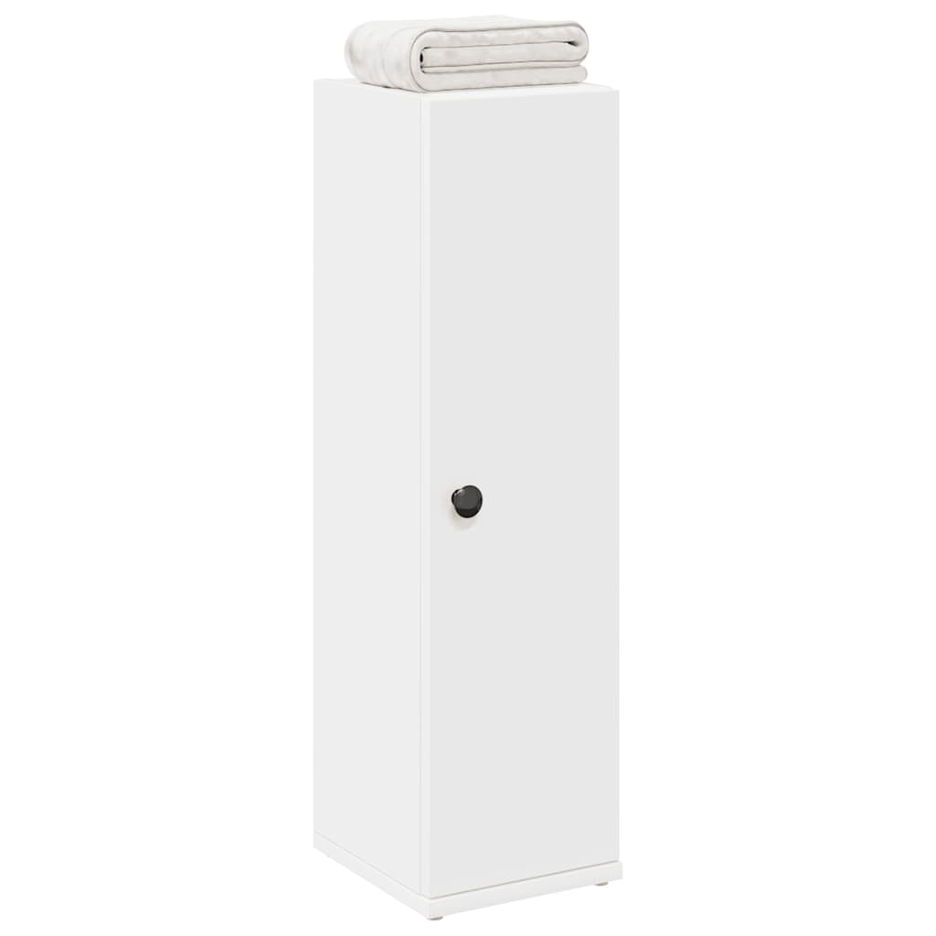 Badkamerkast met rolhouder 20,5x22x72 cm wit
