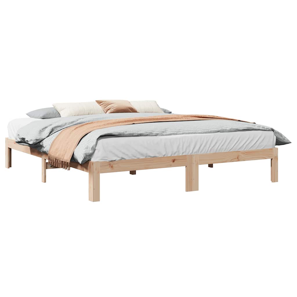 Bedframe zonder matras massief grenenhout 160x200 cm – afbeelding 1