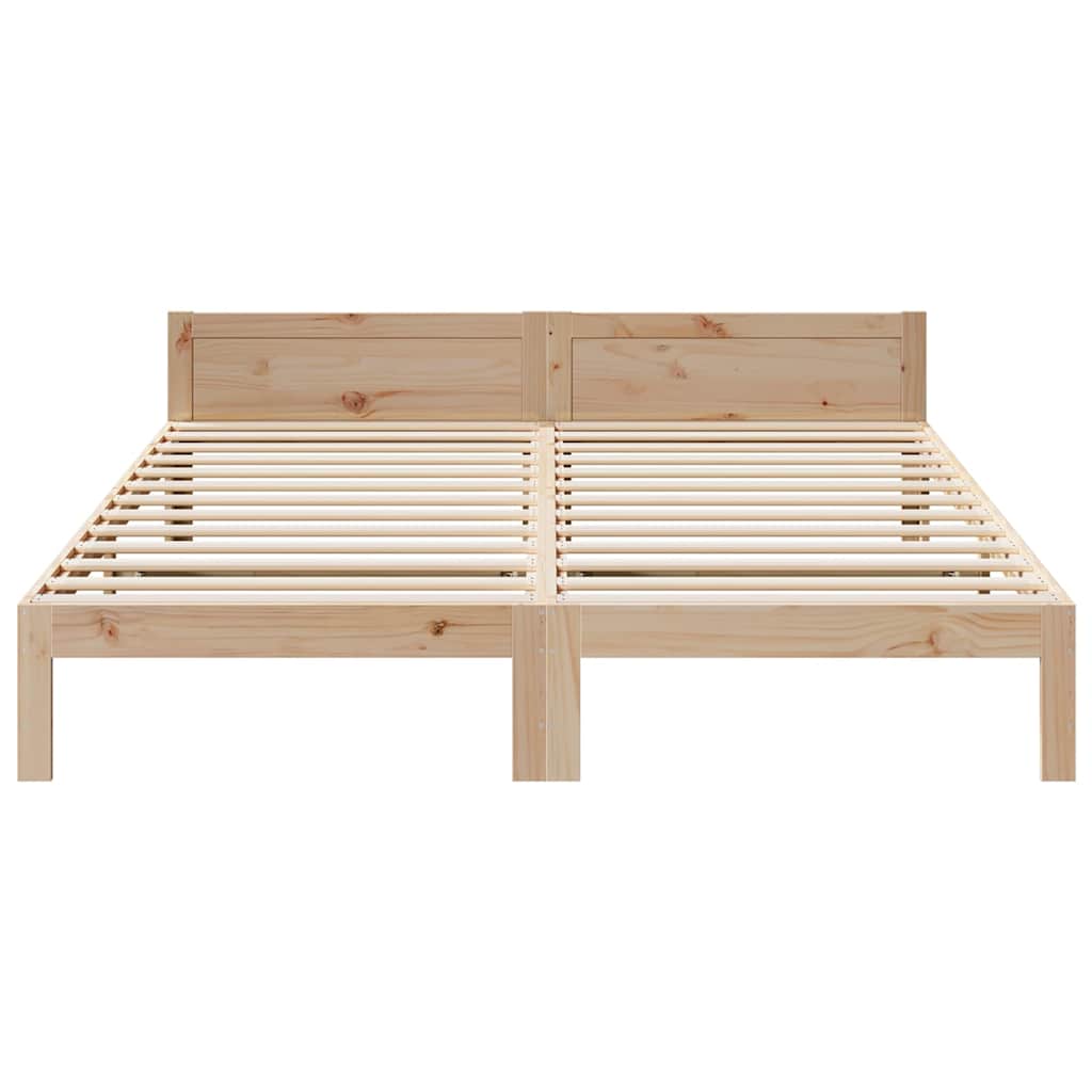 Bedframe zonder matras massief grenenhout 160x200 cm – afbeelding 5