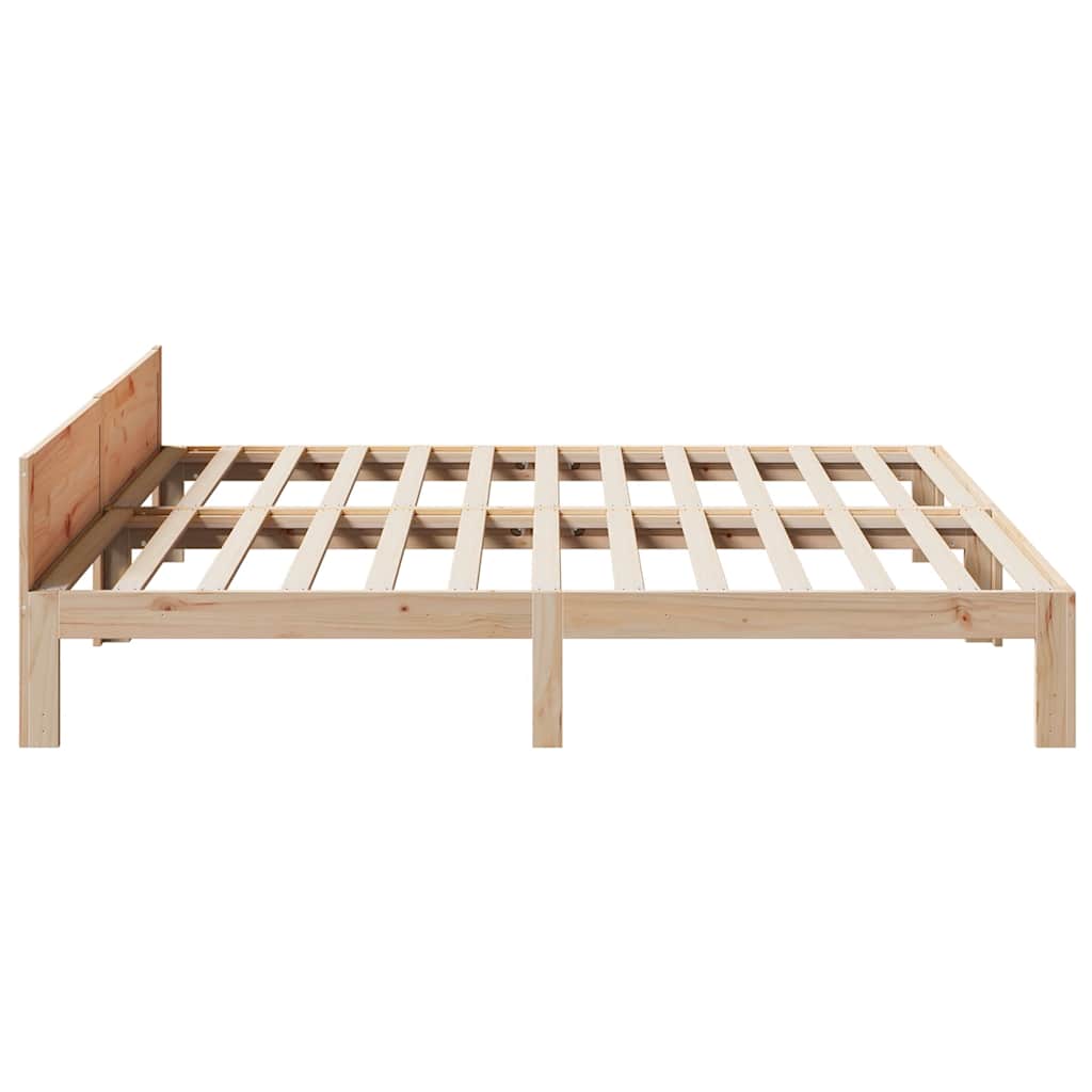 Bedframe zonder matras massief grenenhout 160x200 cm – afbeelding 6