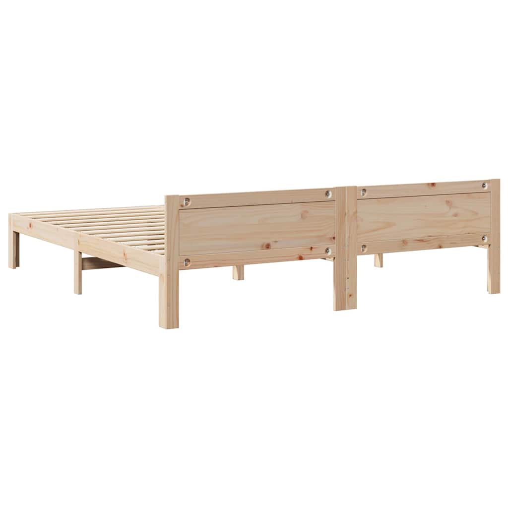 Bedframe zonder matras massief grenenhout 160x200 cm – afbeelding 7