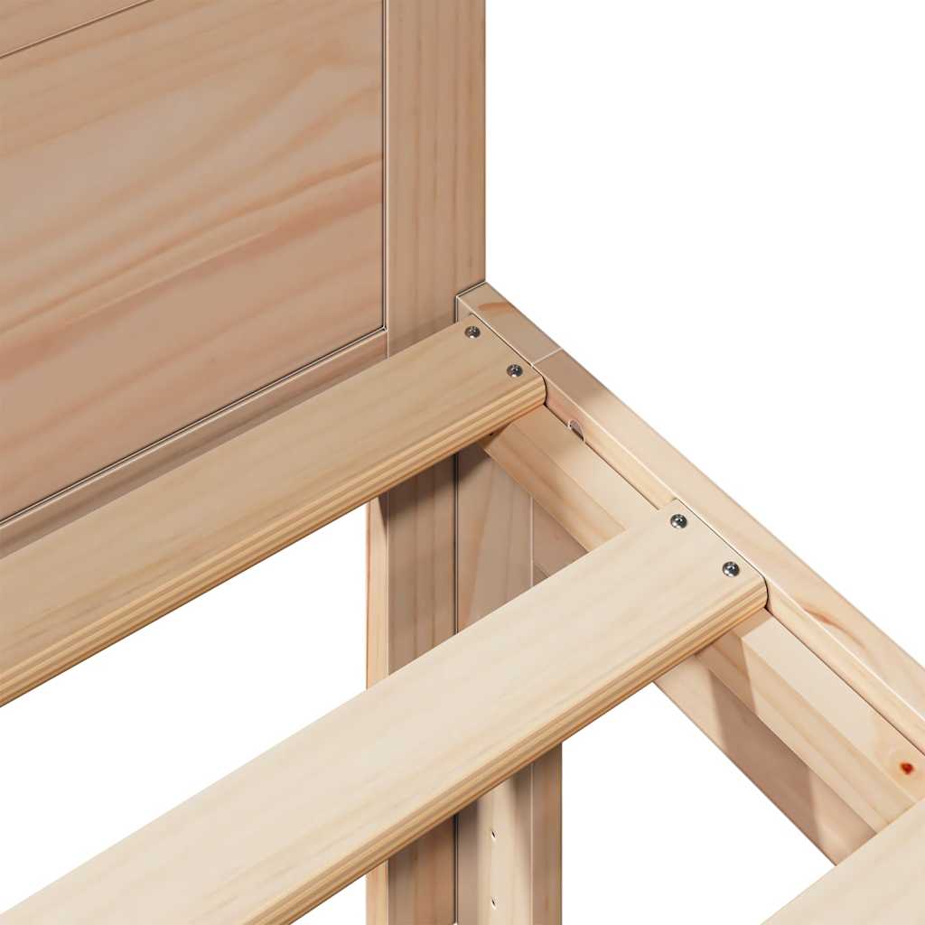 Bedframe zonder matras massief grenenhout 160x200 cm – afbeelding 8