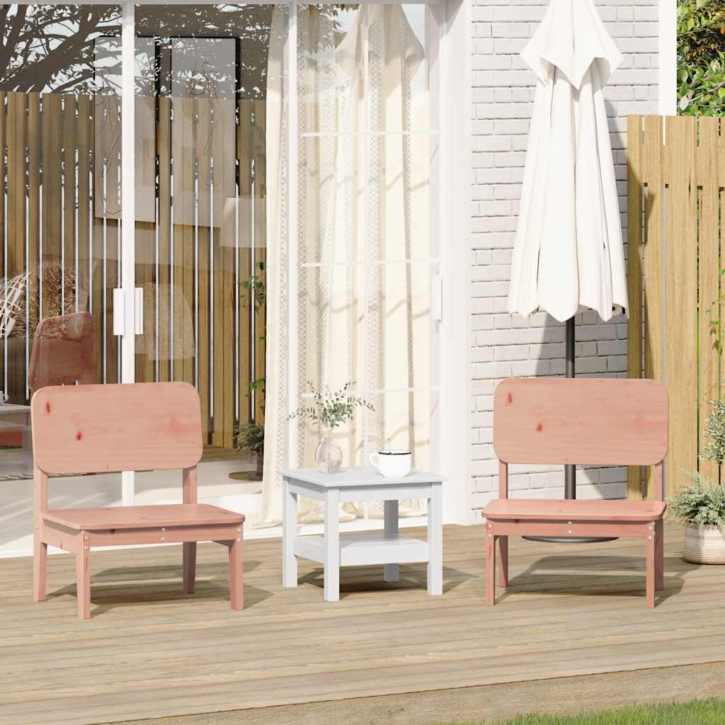 Tuinstoelen 2 st 60x52,5x72 cm massief douglashout – afbeelding 1