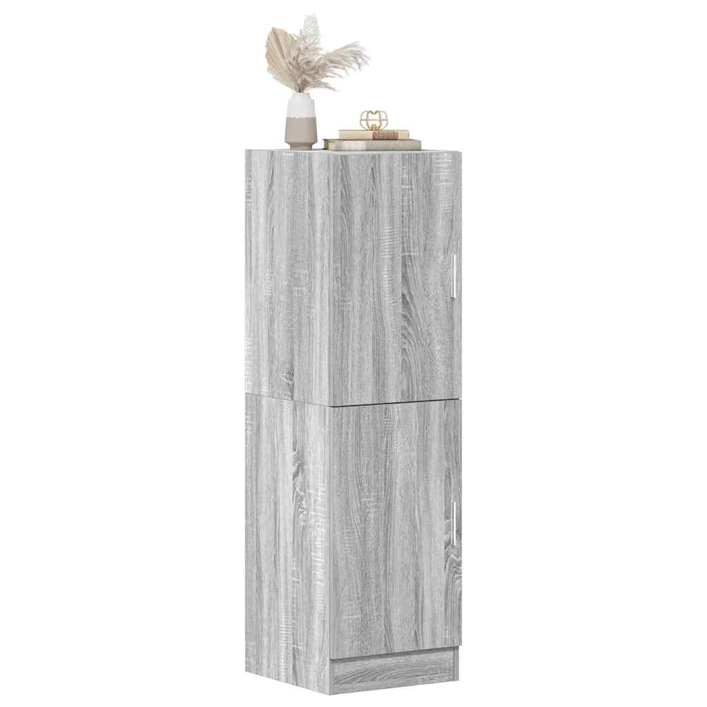 Keukenkast 38x41,5x131,5 cm bewerkt hout grijs sonoma eiken
