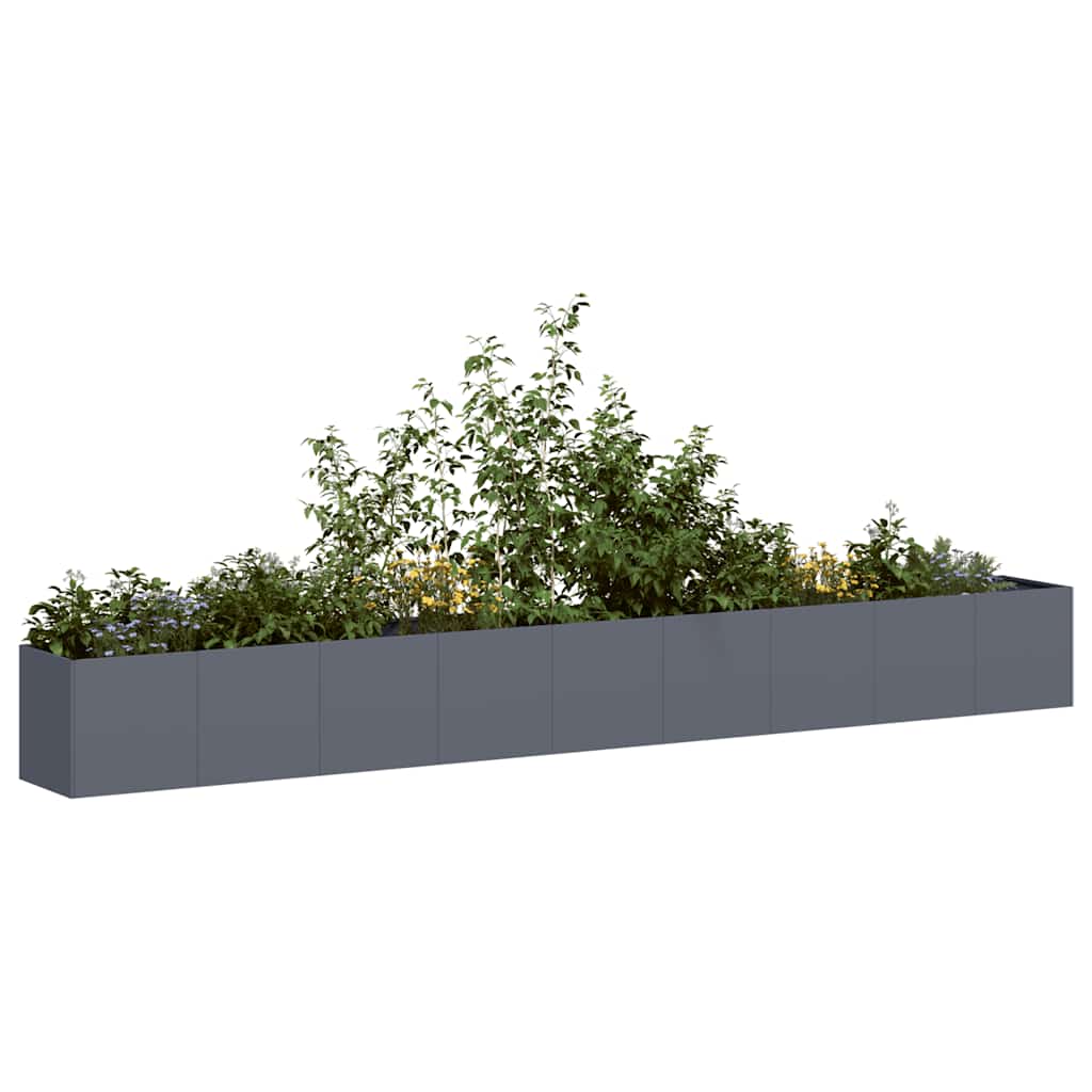 Plantenbak 360x40x40 cm koudgewalst staal antracietkleurig
