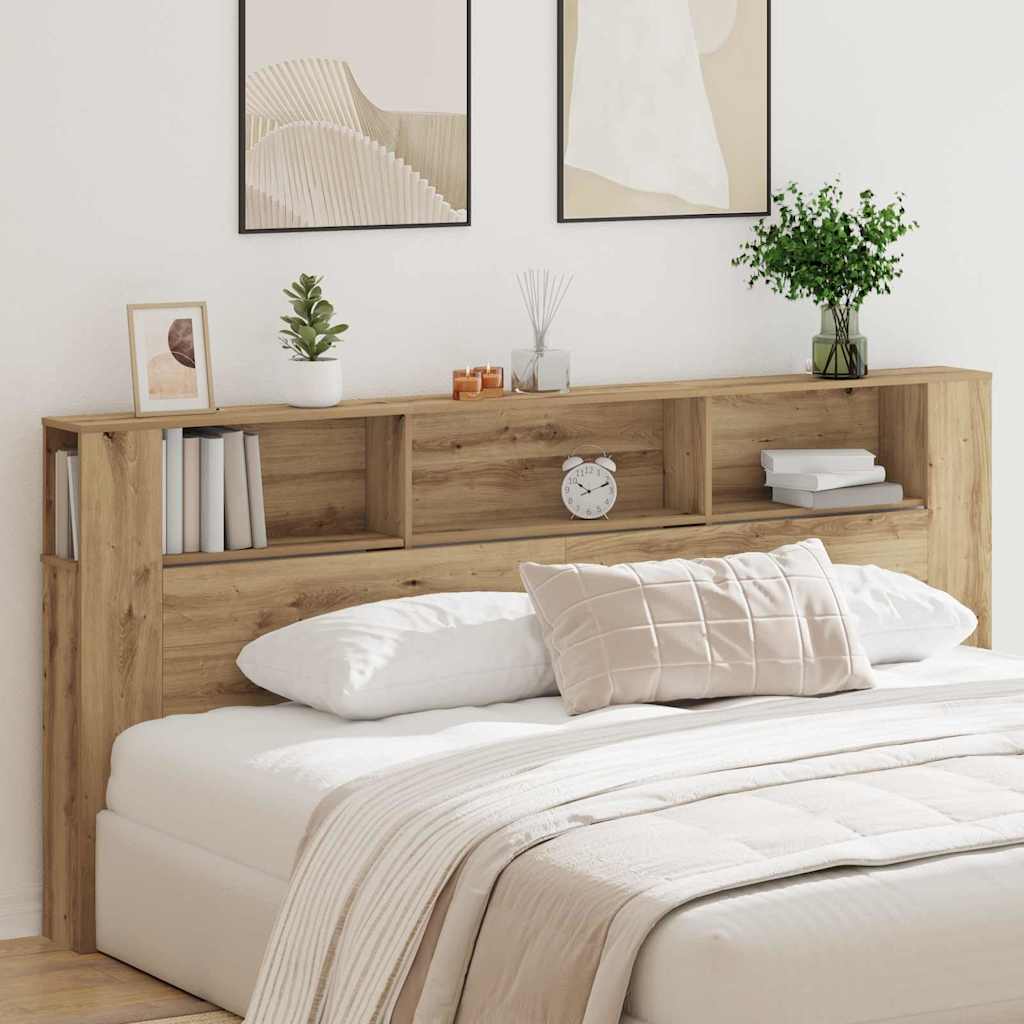 Hoofdeinde kas Artisan Eiken 220 x 18,5 x 102,5 cm Bewerkt hout – afbeelding 1