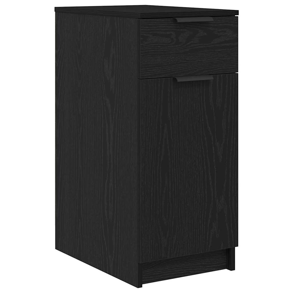 Kantoor kast Zwart Eiken 33 x 50 x 75 cm Bewerkt hout – afbeelding 2