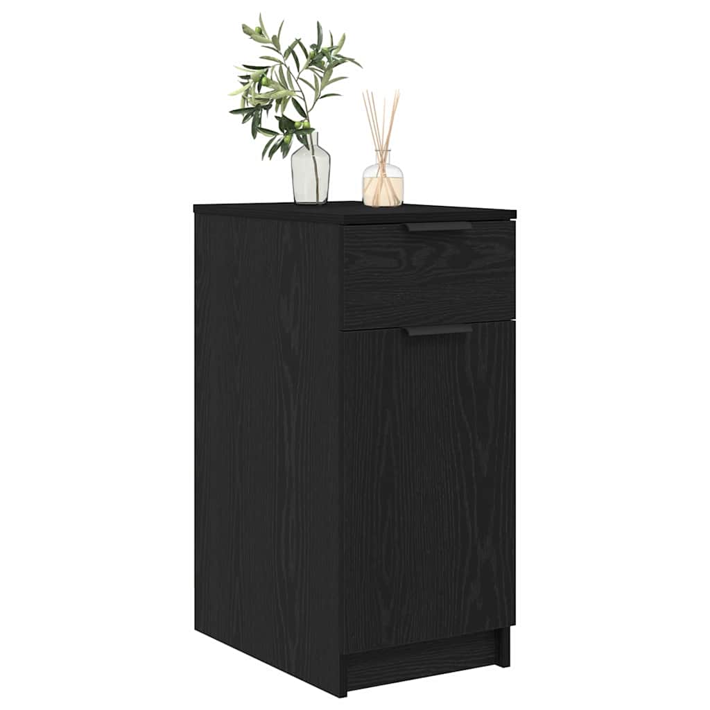 Kantoor kast Zwart Eiken 33 x 50 x 75 cm Bewerkt hout – afbeelding 3